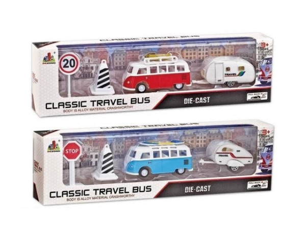 Model obytný karavan s přívěsem