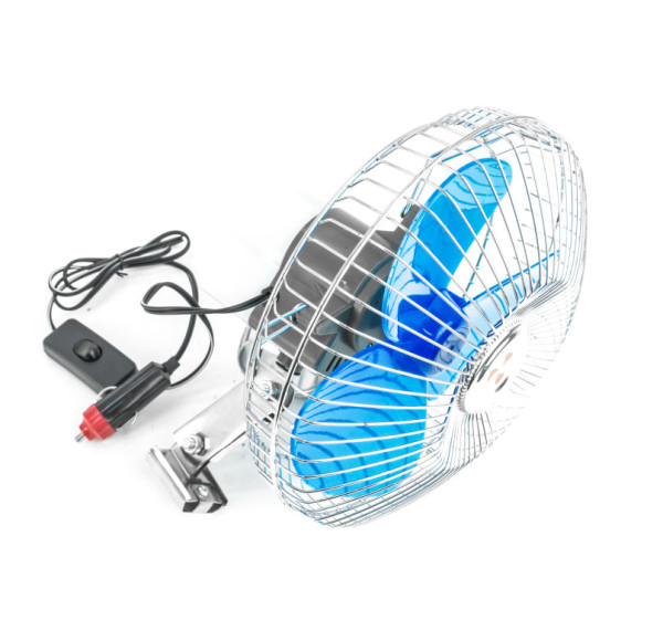 Ventilátor 24V kovový 8" s přepínačem rychlosti, pr. 220mm