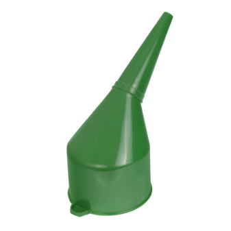 Nálevka na naftu umělohmotná zkosená se sítkem, průměr 130mm
