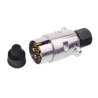 Zástrčka 7pólová 12V alum."N"