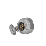 Zásuvka 7 polová hliník 12V