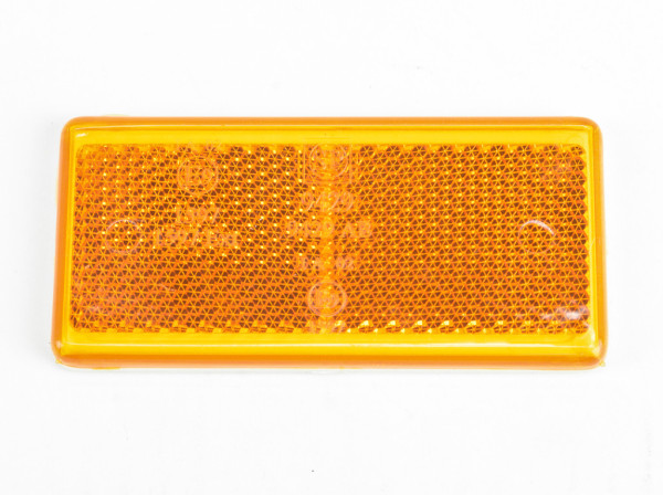 Odrazka obdelníková oranžová lepící, 95x45mm