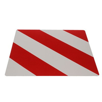 Tabule červeno bílá pro nadměrný náklad (500x500 mm), pozink. (Itálie)