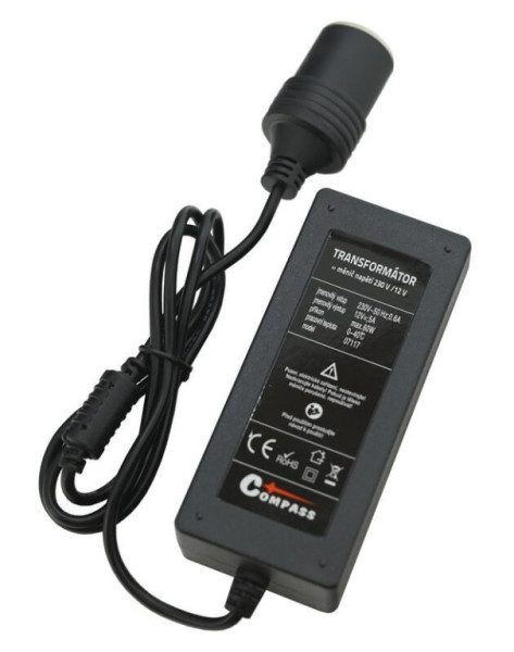 Měnič napětí 230V/12V max. 60W