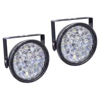 Světla pro denní svícení 18LED 12V kulatá