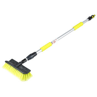 Kartáč mycí teleskopický průtokový 100-170 cm, pěnový úchop