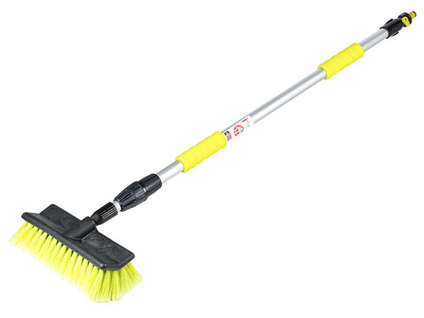 Kartáč mycí teleskopický průtokový 100-170 cm, pěnový úchop