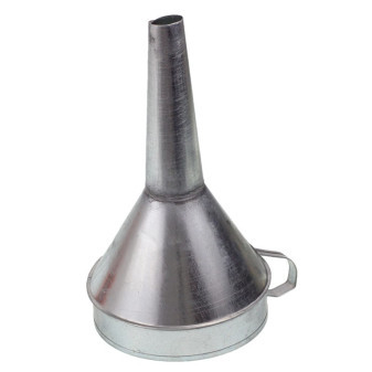 Nálevka kovová rovná, průměr 17cm, výška 26,5cm