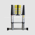 Žebřík teleskopický 3,8m, 12 příček, do 150kg, délka 86cm, šířka 50cm/ se základnou 81cm