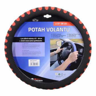 Potah volantu SOFT červený 37-39cm