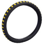 Potah volantu SOFT žlutý 37-39cm