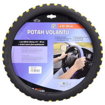 Potah volantu SOFT žlutý 37-39cm