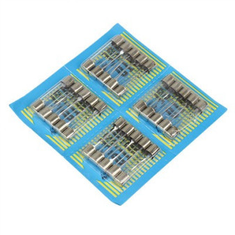 Sada skleněných pojistek 5ks 15A - 6.3*32mm