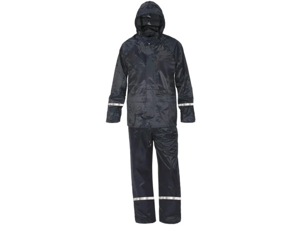 Oblek pogumovavý CXS-PROFI, kalhoty+blůza s kapucí, modrý, vel. 3XL, CANIS