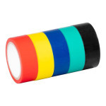 Páska izolační 5ks - různé barvy 19mm/5m