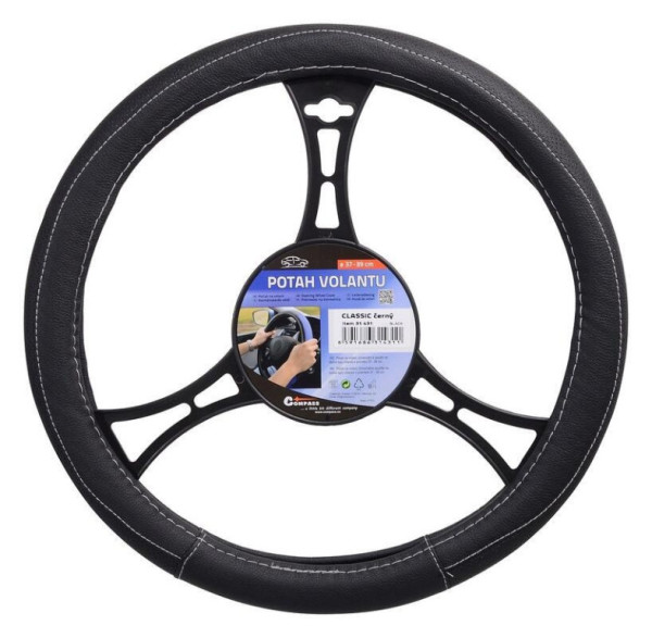 Potah volantu CLASSIC černý 37-39cm