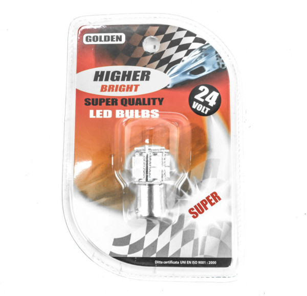 Žárovka LED 24V Ba15s 13xLED bílá 2KS