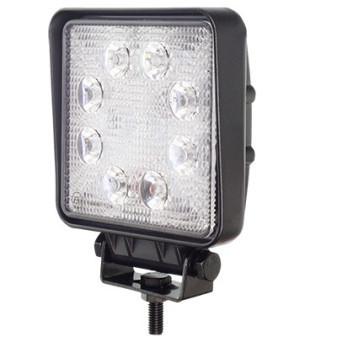 Svítilna pracovní 8 LED, 10-30V, 8*3W, 109x109mm