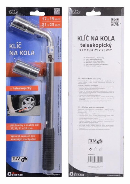 Klíč na kola teleskopický 17-19/21-23 mm