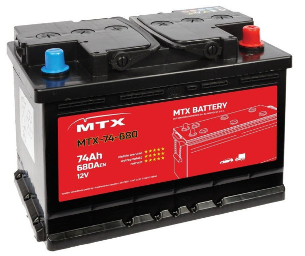 Autobaterie MTX 12V/74 Ah 680A