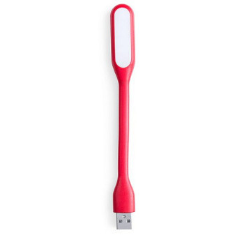 Lampička silikonová USB, 6 LED 5V, 1,2W, červená