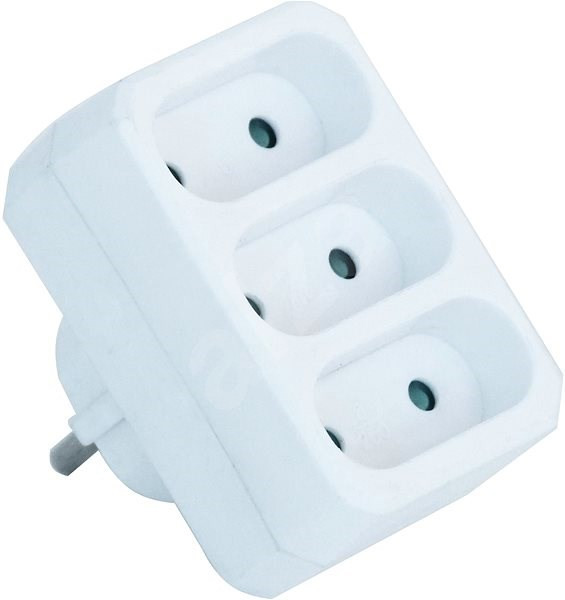 Adaptér napájecí Velamp, rozdvojka trojitá