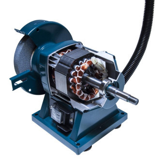 Bruska stolní dvoukotoučová 150mm/300W + svítidlo 40W, 2850 ot./min