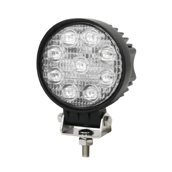 Svítilna pracovní LED - průměr 90mm, 10-32V, 9 ETI LED, 27W, 1600Lm, R10