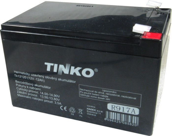 Akumulátor Pb Tinko Vrla AGM 12V/12Ah
