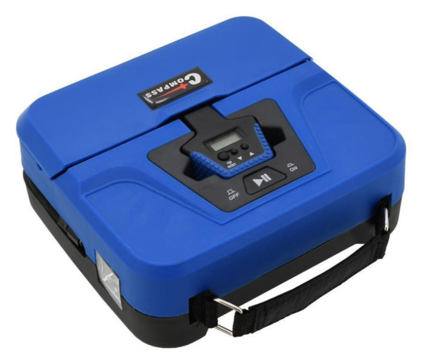 Box digitální 12V 3in1 - kompresor, pneuměřič, svítilna