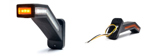 Svítilna poziční pravá přední-zadní, boční, LED 12/24V s blinkrem