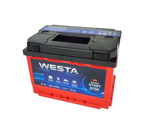 Autobaterie LEVTRA EFB 12V/63 Ah start-stop