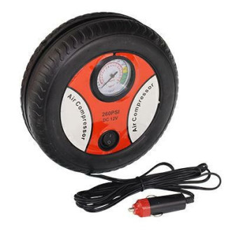 Kompresor 12V s manometrem do 17bar, kabel 2,5m