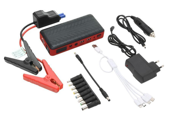 Powerbanka s funkcí JUMP STARTER 10.000mAh, 600A, 230V/12V, 2xUSB, LED svítilna