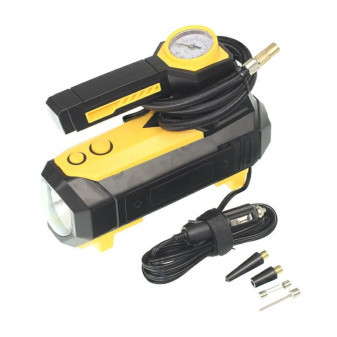 Kompresor 12V s manometrem a svítilnou, 35L/min, max 10bar/atm