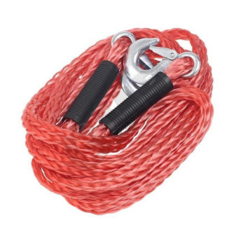 Lano tažné 3.0T, 4.5M elastické, červené