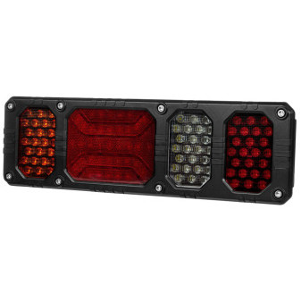 Svítilna kompletní multifunčkní HEAVY DUTY zadní, diodová 12/24V, levá (kabel 6x0,5 mm2, délka 1,5 m)