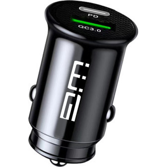 Zástrčka WG 12-24V USB-A/USB-C 3A, rychlonabíjení