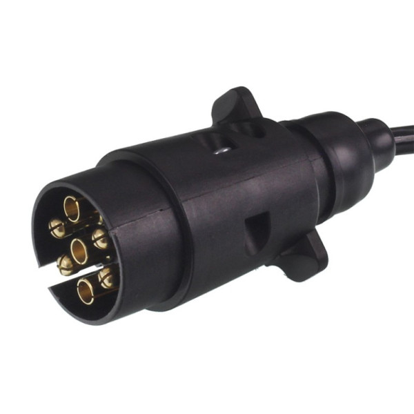 Kabel elektrický 7/12V 2 zástrčky plast 3m