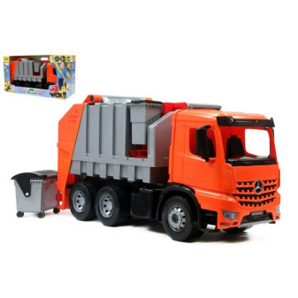 Hračka Auto popelář plast 72cm 3-osý Mercedes Actros v krabici