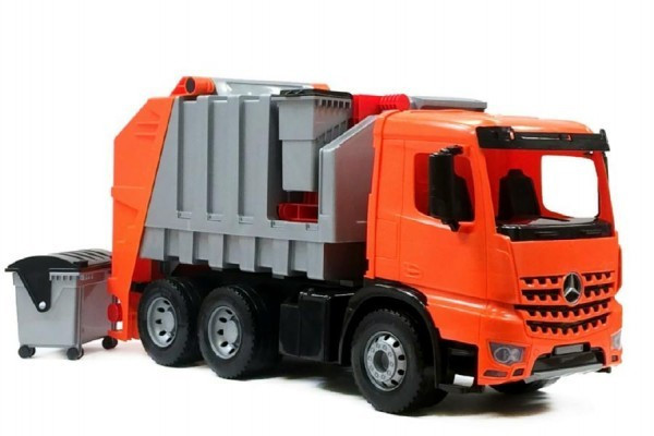 Hračka Auto popelář plast 72cm 3-osý Mercedes Actros v krabici