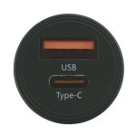 Zástrčka 12-24V USB-A / USB-C 30W, rychlonabíjecí