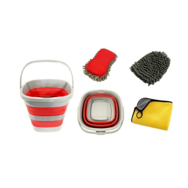 Set mycí pro auto (kyblík 10L, houba, rukavice, utěrka)