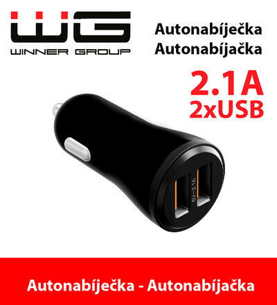 Zástrčka WG 12-24V 2xUSB-A 2,1A
