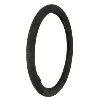 Potah volantu COTTON PREMIUM, černý, 37-39cm