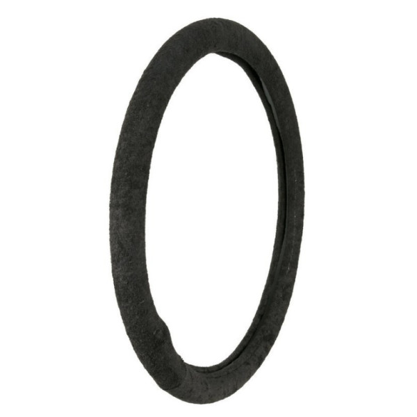 Potah volantu COTTON PREMIUM, černý, 37-39cm