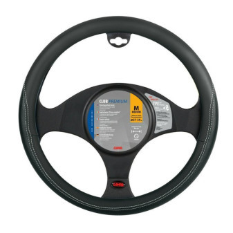 Potah volantu CLUB PREMIUM, černý, 37-39cm