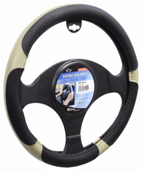 Potah volantu GRIP béžový 37-39cm