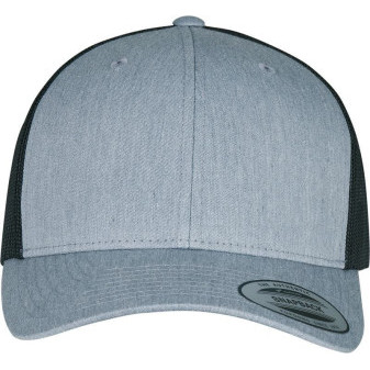 Čepice kšiltovka FLEXFIT Yupoong, Trucker, síťkovaná, vřesově šedo-černá