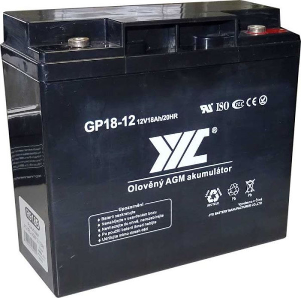 Akumulátor JYC GP18-12 VRLA AGM 12V/18Ah